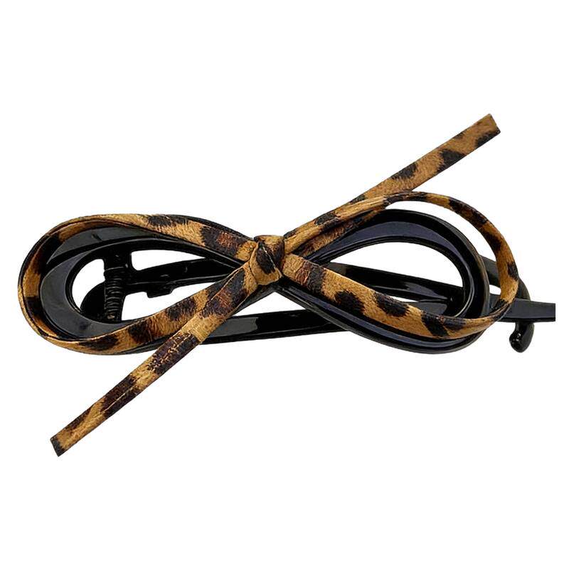 气质皮质蝴蝶结发夹2026新款