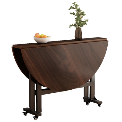 折叠餐桌小户型可移动大圆桌