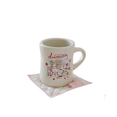 FLORTTE/花洛莉亚可爱叉腰陶瓷杯