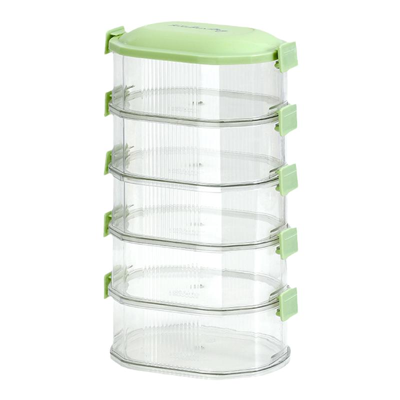 香料收纳盒家用厨房花椒大料储物盒佐料调料密封罐食品级分格盒