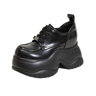 厚底内增高9CM休闲英伦风乐福鞋