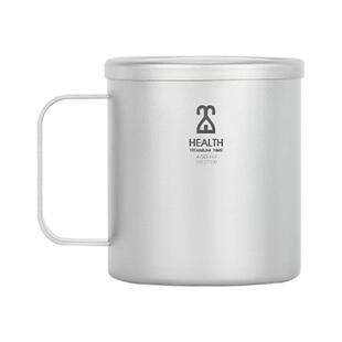 铠斯钛时代双层杯纯钛杯子隔热钛水杯家用马克杯咖啡牛奶杯带盖子