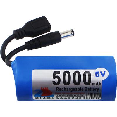 中顺2A大电流5V恒压圆柱形锂电池