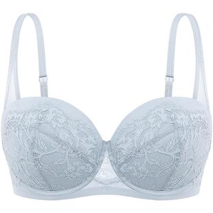 【蔷薇blues】遐内衣女法式阳台杯夹棉薄款防凸点大胸显小文胸