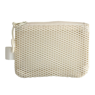 简约化妆包便携双拉链收纳包网纱笔袋收纳袋旅行方便携带证件包女