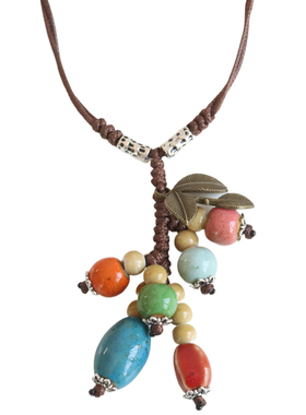 景德镇陶瓷民族风可调毛衣链女