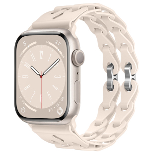 适用iwatch表带硅胶s11苹果手表表带se手链applewatch11表带ultra3表带s10女生s9代s8/7新款透气运动男45mm41