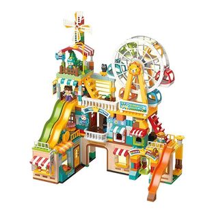 搭房子方块大颗粒积木儿童男女宝宝玩具拼装思维构建立体搭建乐园