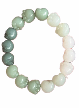 萌萌渐变猫爪绕指盘玩学生手串