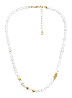 《莹光》天然淡水小米珠项链