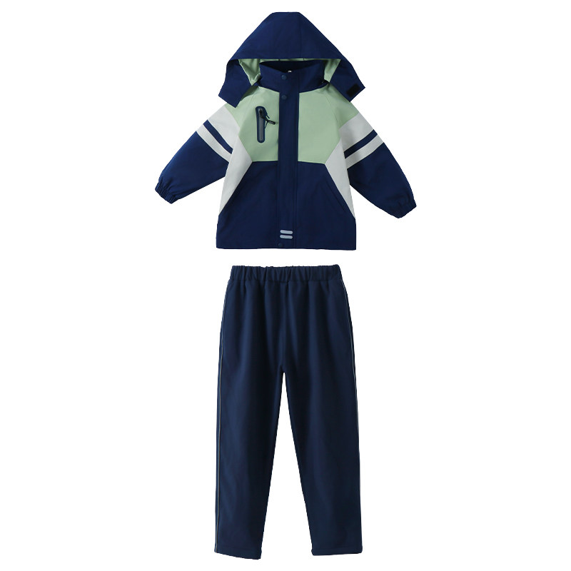 小学生校服套装冲锋衣三件套春秋装儿童冬季班服幼儿园园服学院风