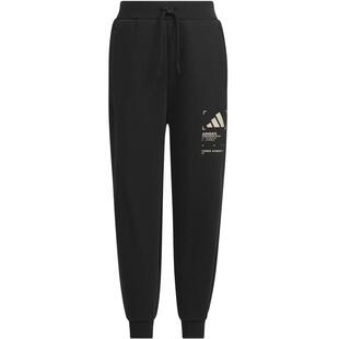 阿迪达斯童装25冬季男童加绒裤子儿童透湿保暖针织运动裤KB5130