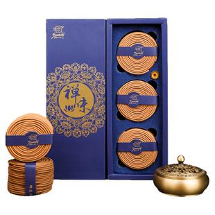 天然桂花盘香室内持久家用沉香檀香卫生间除臭专用熏香香薰点燃式