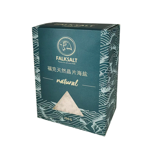 进口FALKSALT福克天然晶片海盐250g原味晶片海盐调味料原味海盐