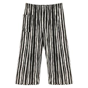 绵绸八分裤女夏宽松七分中裤人造棉棉绸妈妈加肥加大睡裤中老年人