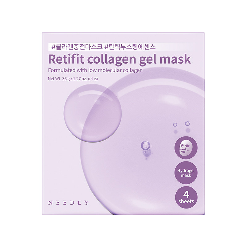 【新品】NEEDLY妮德丽胶原蛋白凝胶面膜贴片保湿补水修护紧致透亮