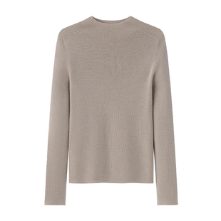 盈妹经典BASICS丨100%羊毛扬子纱无缝一体加厚款针织衫冬季打底