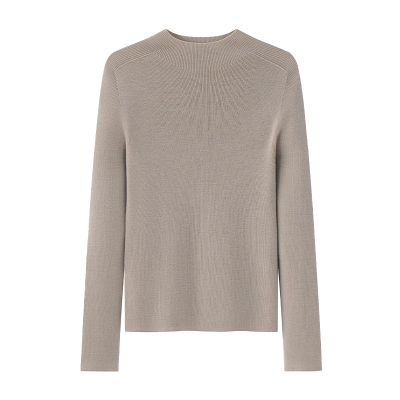 盈妹纯羊毛半高领套头打底针织衫