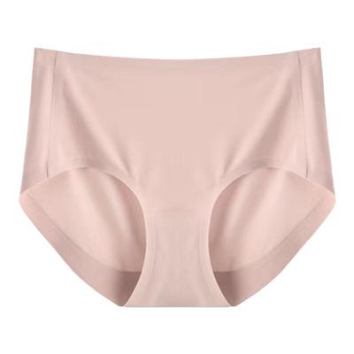 大朴相如舒适透气三角裤蚕丝无痕抗菌内裤女中腰短裤不夹裆