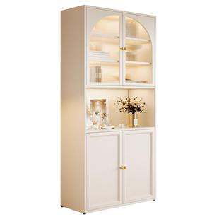 钢制书柜带玻璃门防尘书架铁艺立柜展示柜文件柜收纳柜无甲醛书柜