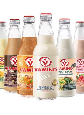 vamino哇米诺原味豆奶巧克力可可植物蛋白早餐饮料玻璃瓶整箱临期