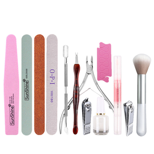 美甲工具套装全套去死皮剪修指甲锉抛光条打磨指甲家用修甲砂条