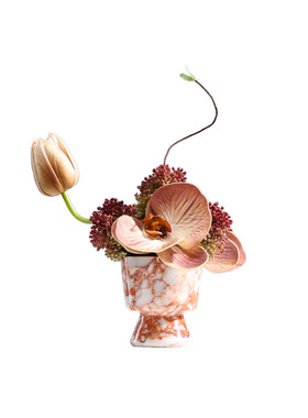 妖及现代仿真大理石花瓶摆件