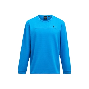 Peak Performance壁克峰Trail Grid男子抓绒拉链口袋叠穿圆领卫衣