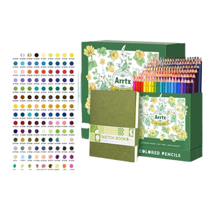 阿泰诗72/126色油性彩铅彩色铅笔美术生画画专用彩铅笔Arrtx手绘专业学生用彩色铅笔画笔套装初学者绘画儿童