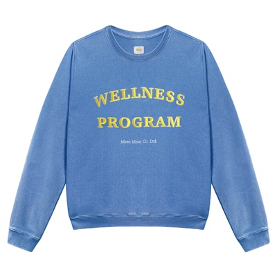 【沈梦辰同款】水洗做旧圆领卫衣