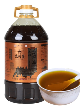 正宗徽州非遗木榨浓香菜籽油5L