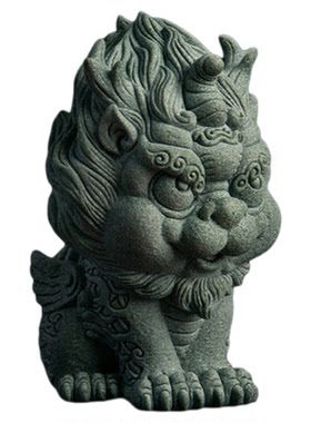 招财小麒麟貔貅摆件茶宠鱼缸造景