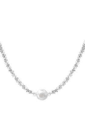 单颗珍珠吊坠项链女时尚新款气质锁骨链网红个性百搭颈链配饰女