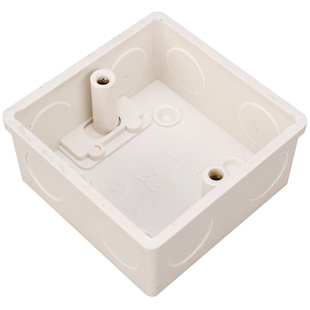 10个 86型暗盒加厚PVC接线盒通用暗装插座盒底盒线盒开关盒底座