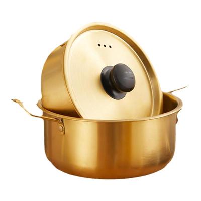 韩式泡面锅网红不锈钢小煮锅