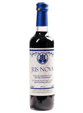 jusnova诺华世加拿大野生蓝莓汁