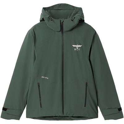 BOYLONDON冬情侣款户外运动保暖可脱卸帽短款羽绒服N28021