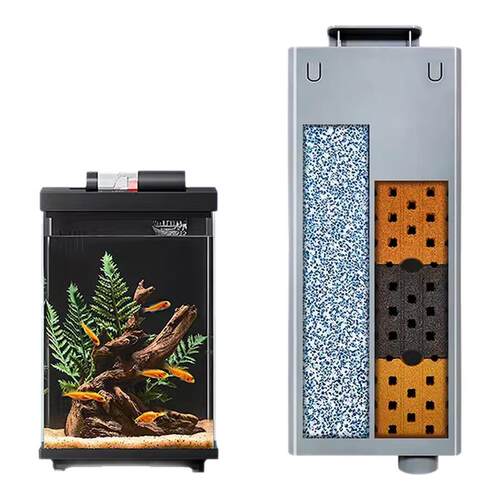 适用小米米家智能鱼缸二代过滤仓模块滤芯滤材改造可拆卸过滤配件