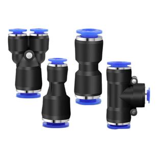 气动快速插接头PG PY PU-6 8 10高压软管变径塑料气管直通对接头