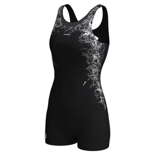 TOSWIM泳衣女款泡温泉新款游泳馆专用平角保守显瘦连体大码游泳衣