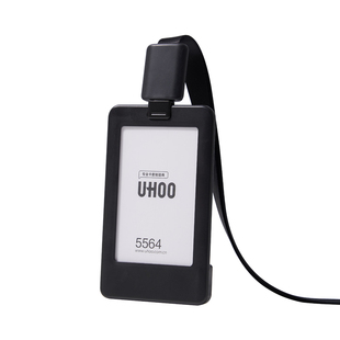 LED发光工牌卡套定制工作证酒吧KTV发光证件套DJ工作牌胸卡胸牌挂绳可伸缩高级营销服务员员工夜晚场发光胸牌