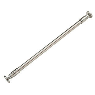 免打孔304不锈钢浴帘杆浴帘套装衣柜直杆型窗帘杆晾衣杆 超强承重