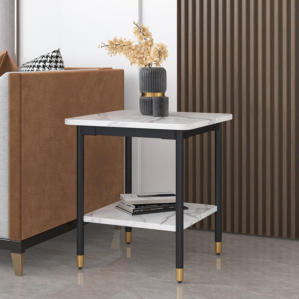 轻奢现代大理石沙发边角简约茶几小北欧方桌小户型卧室桌子几床边