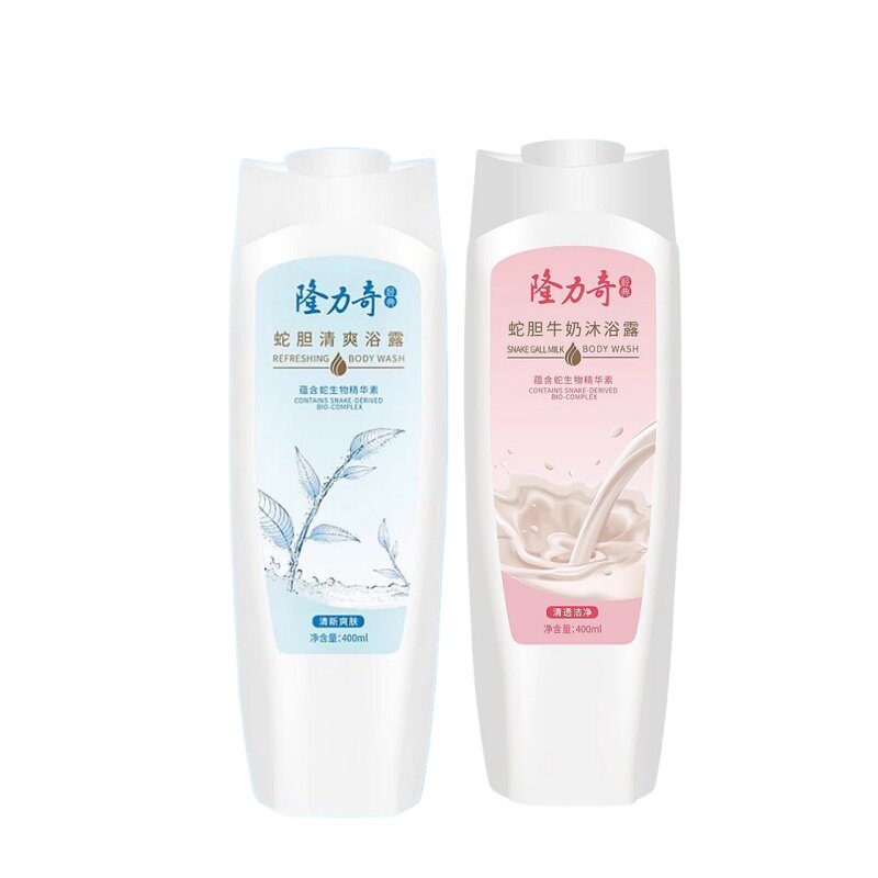 隆力奇蛇胆牛奶清爽沐浴露400ml