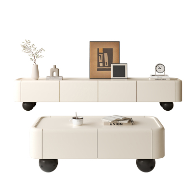 奶油风实木电视柜客厅电视机柜