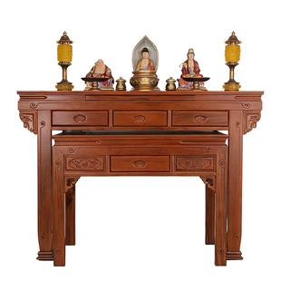 新中式佛柜佛堂实木佛堂中堂神台供桌佛台香案家用小型供香桌贡桌