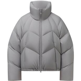 【氧气系列】波司登25新款羽绒服女士休闲立领廓形短款纯色元气感