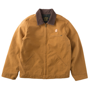 美式复古底特律夹克男阿美咔叽卡哈特硬汉加厚帆布工装棉衣外套潮