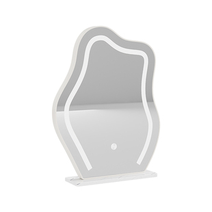 云朵化妆镜LED带灯桌面台式梳妆镜梳妆台专用镜轻奢高级感美妆镜