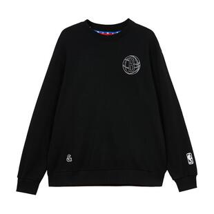 t区绫致杰克琼斯秋冬NBA联名篮网队舒适圆领长袖卫衣男